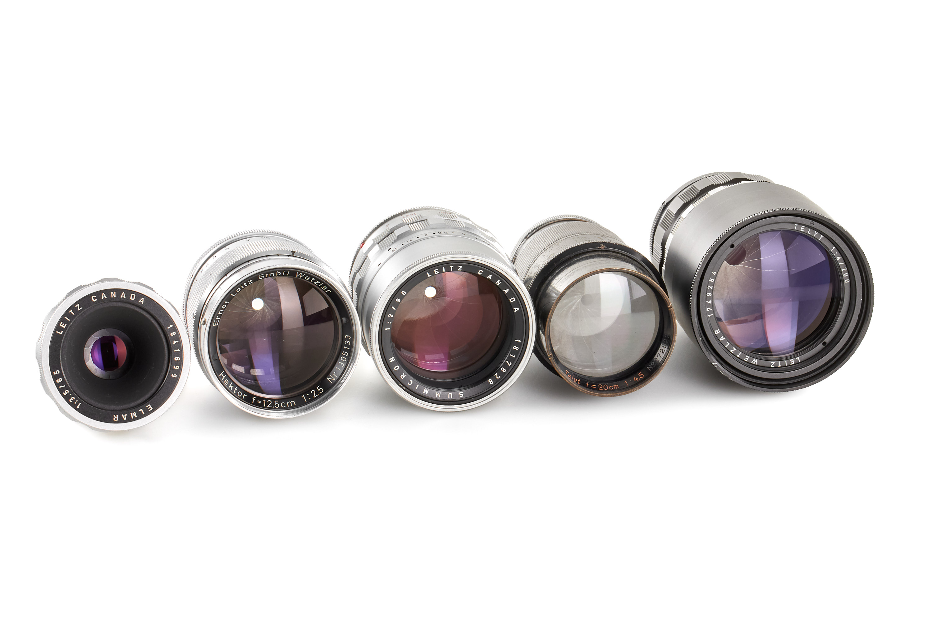Leica Lenses for Visoflex set Various