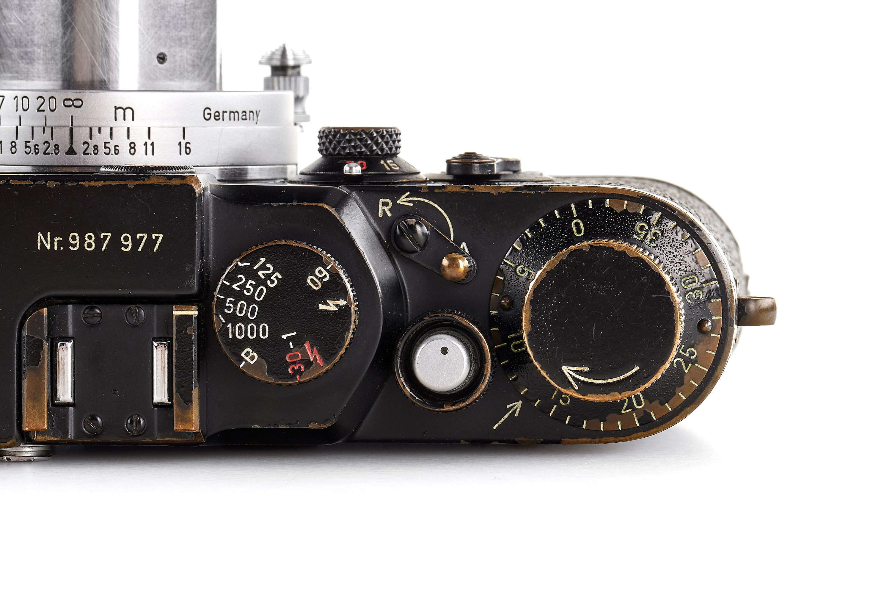 Leica IIIg Black Paint Swedish Army