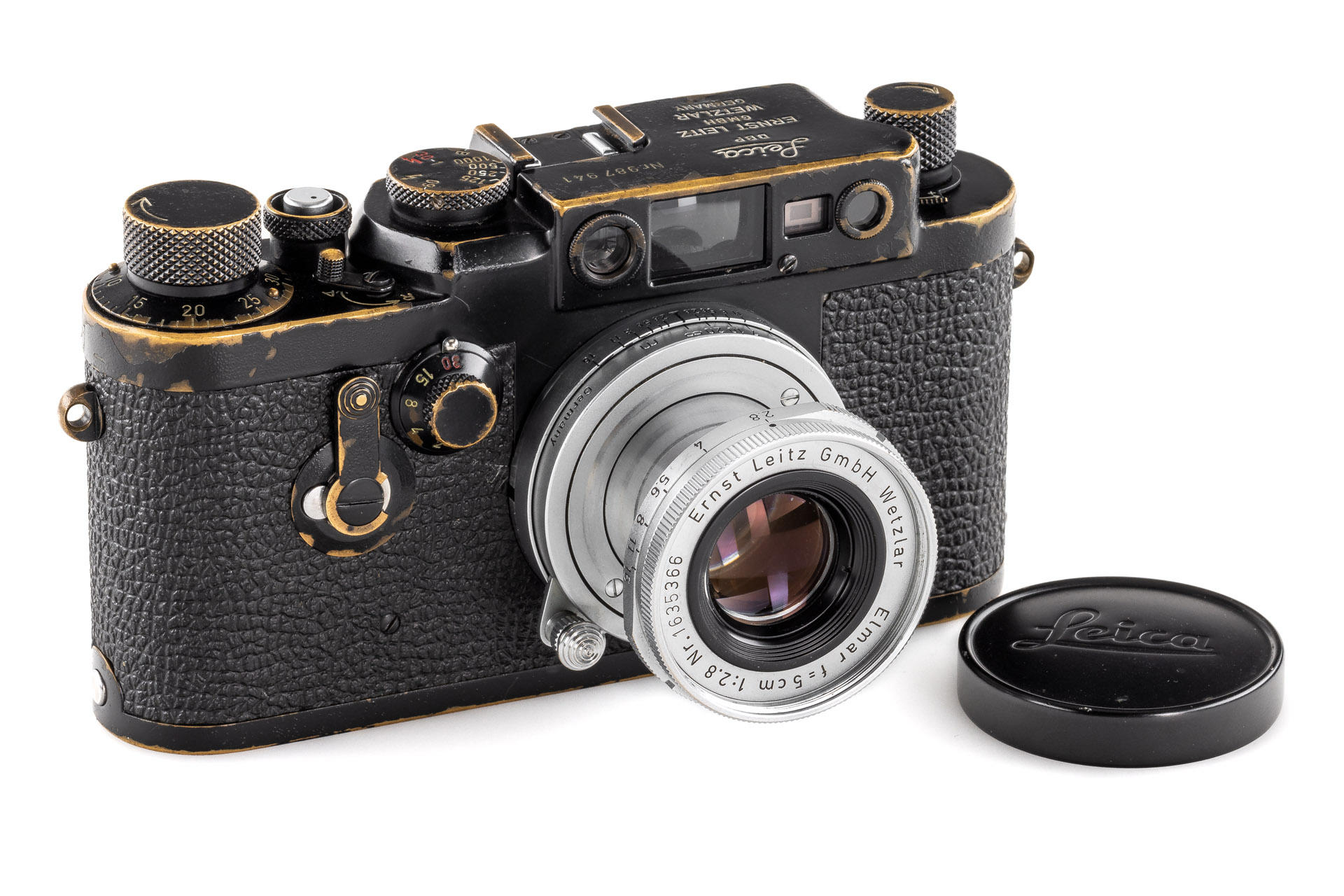 Leica IIIg black paint 'Swedish Army' * Leica IIIg black paint 'Swedish Army' *