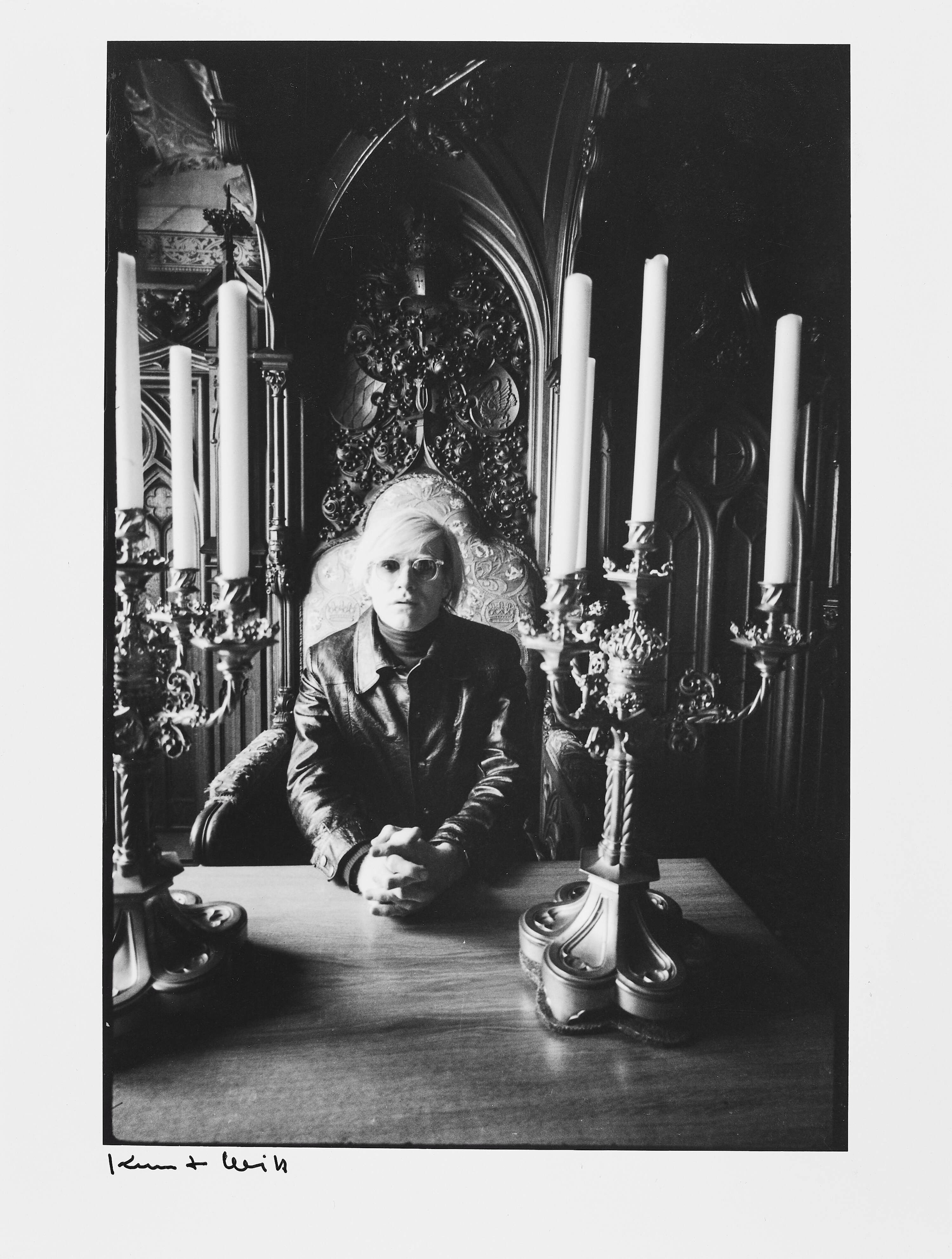 KURT WILL (1935–2008) - Andy Warhol at Schloss Neuschwanstein, Germany 1971
