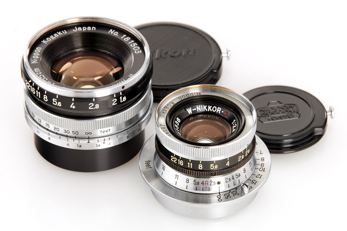 Nikon W-Nikkor.C 1.8/3.5cm & 2.5/3.5cm (Lot) *