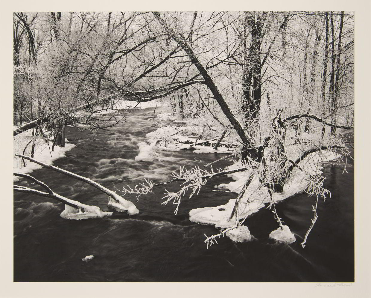 HOWARD BOND (* 1931) ‘Delhi Rapid, Winter Huron River’, 1976 HOWARD BOND (* 1931) ‘Delhi Rapid, Winter Huron River’, 1976