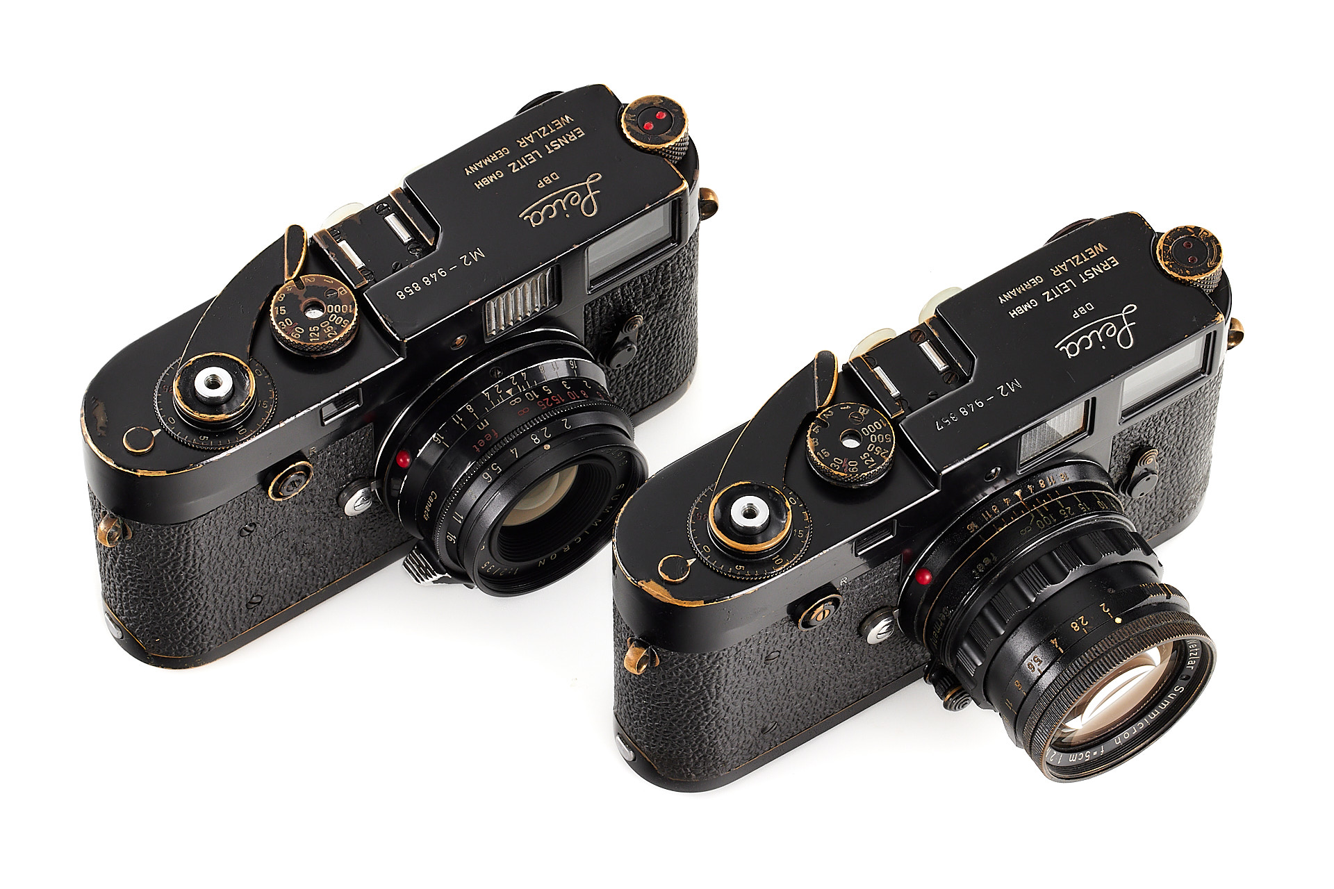 Leica M2 black paint button rewind set 'Ken Narula' * Leica M2 black paint button rewind set 'Ken Narula' *