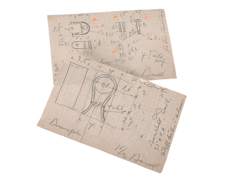 Oskar Barnack Konstruktionszeichnungen