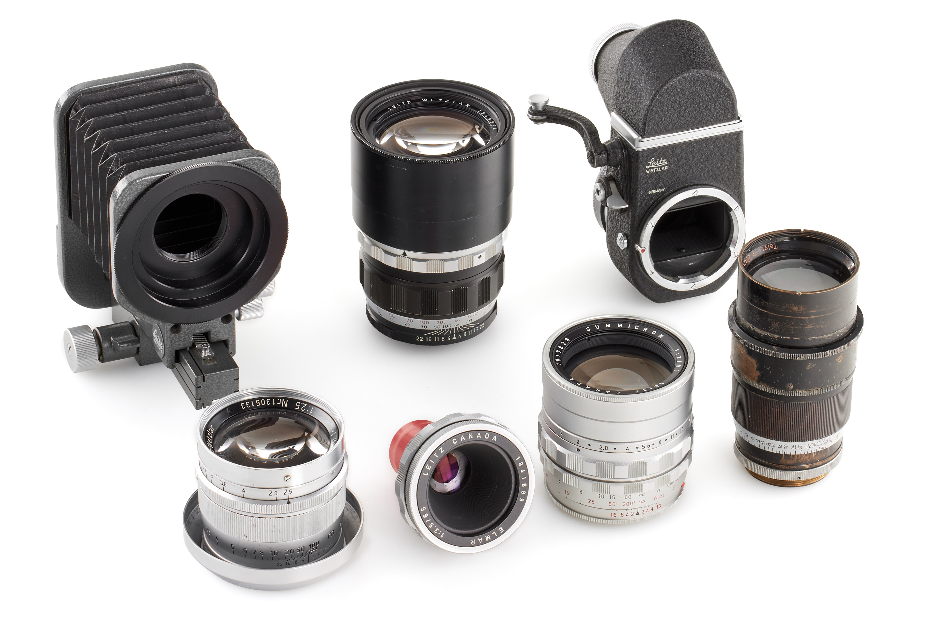 Leica Lenses for Visoflex set Various