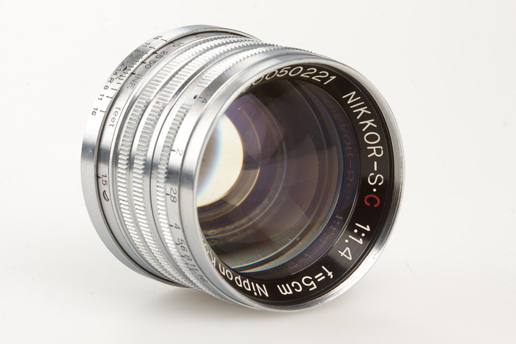 ニコン NIKKOR-S・C 5cm F1.4 L39マウント NIKKOR S， C 1:1.4 f=5cm Nippon Kogaku Tokyo ライカL