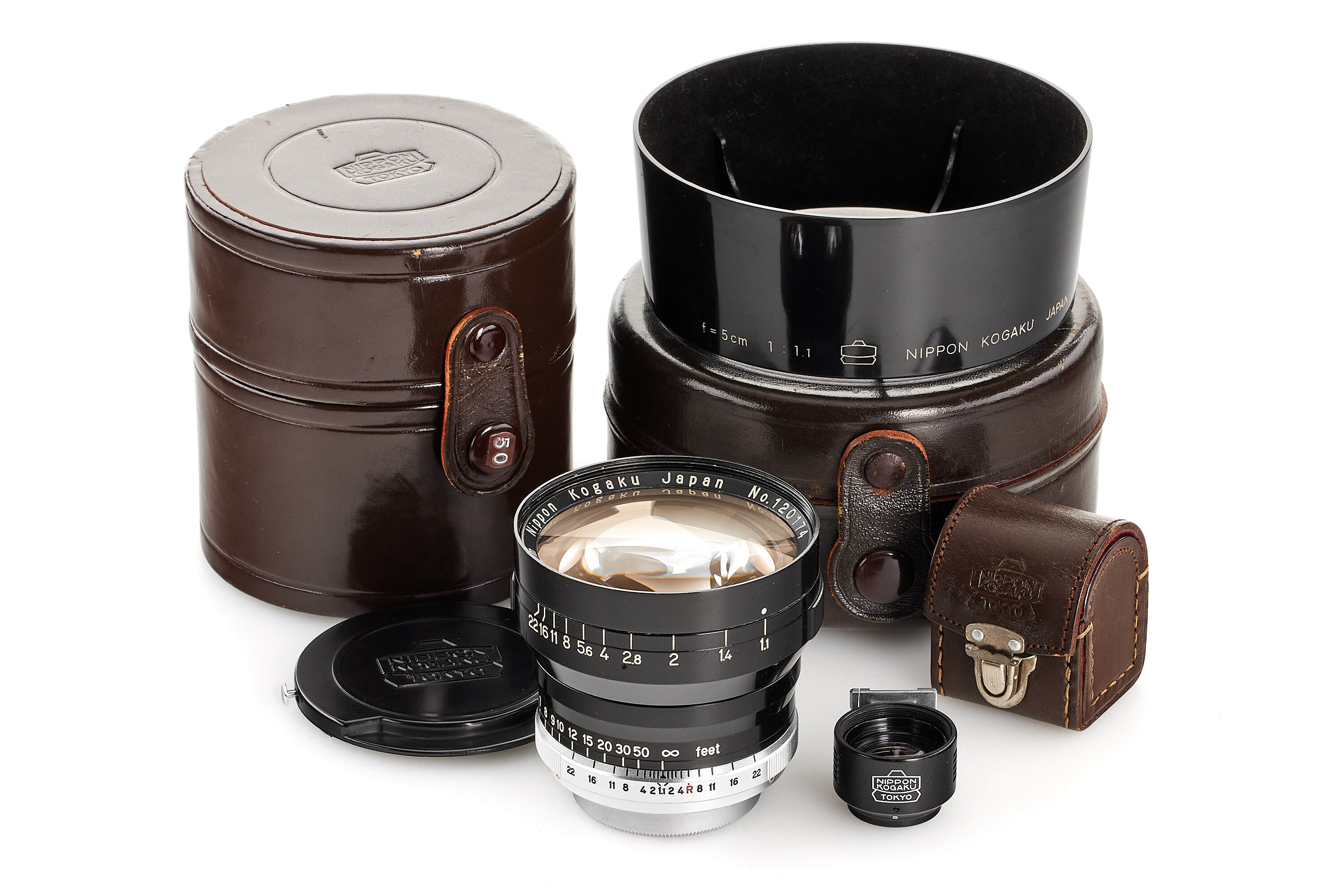 Nikon f. Leica M39 Nikkor N.C 1.1/5cm all black *