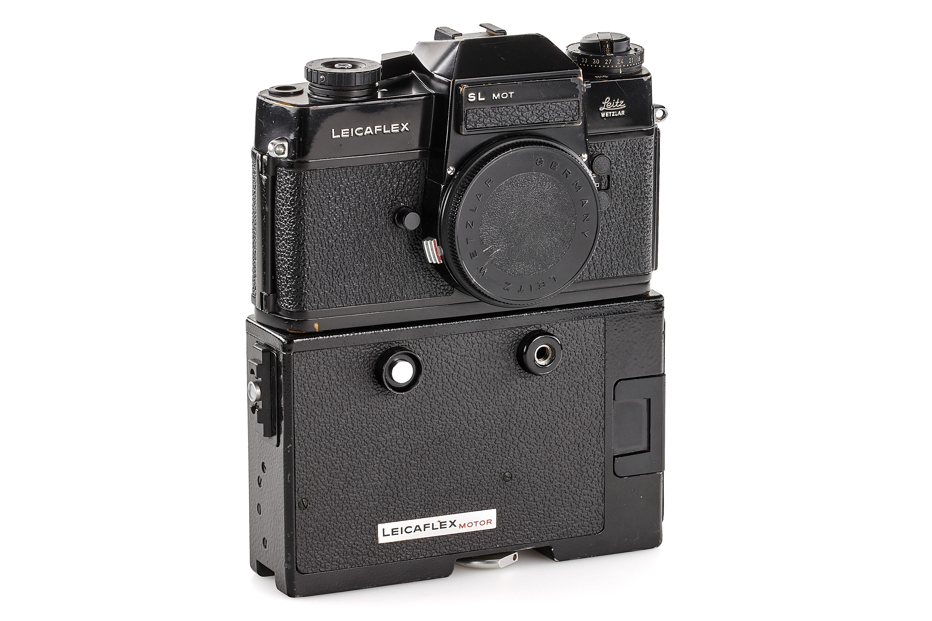 Leicaflex SL Mot black paint 'German Police' Leicaflex SL Mot black paint 'German Police'