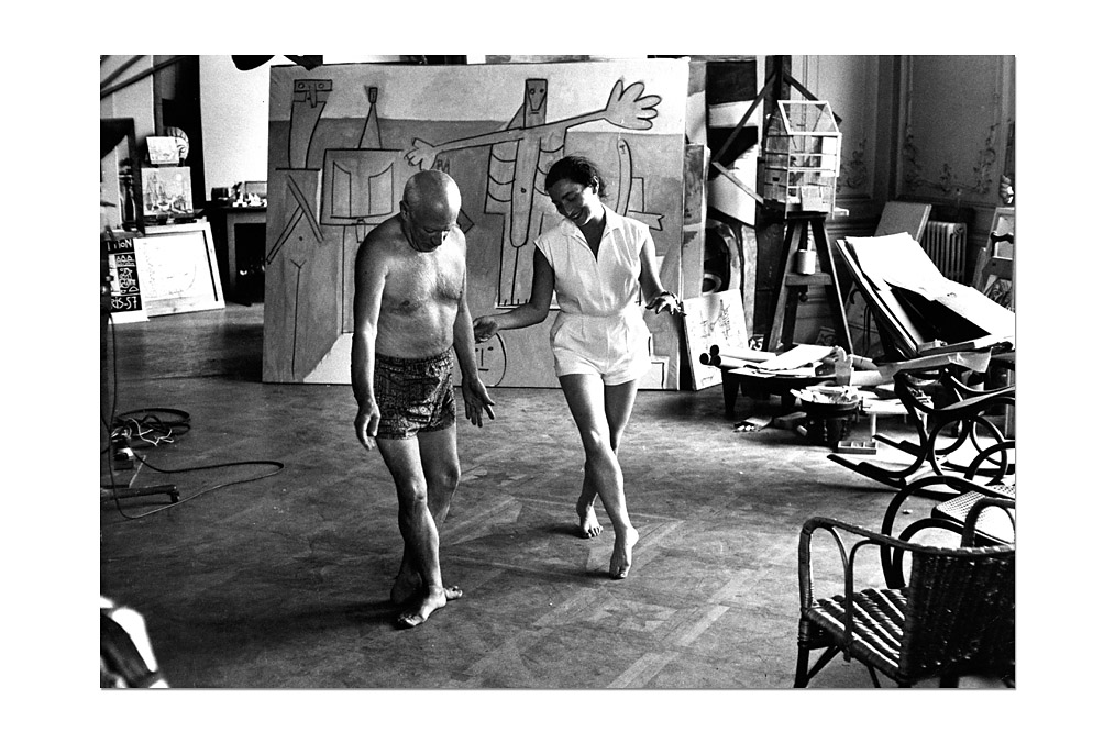 David Douglas Duncan (*1916), Picasso und Jacqueline tanzend / Picasso and Jacqueline dancing