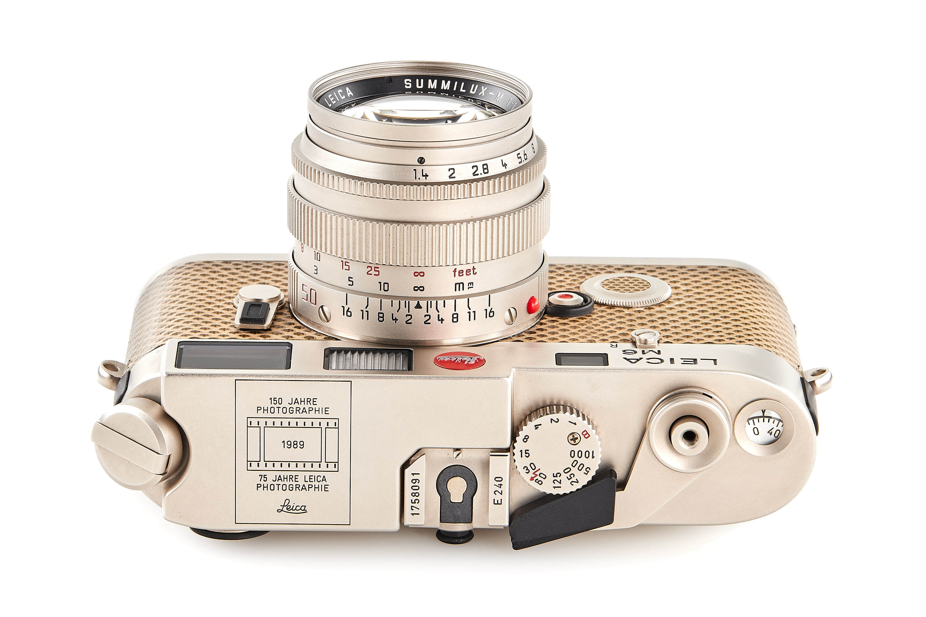 Leica M6 Platin '150 Years' set 10450 *