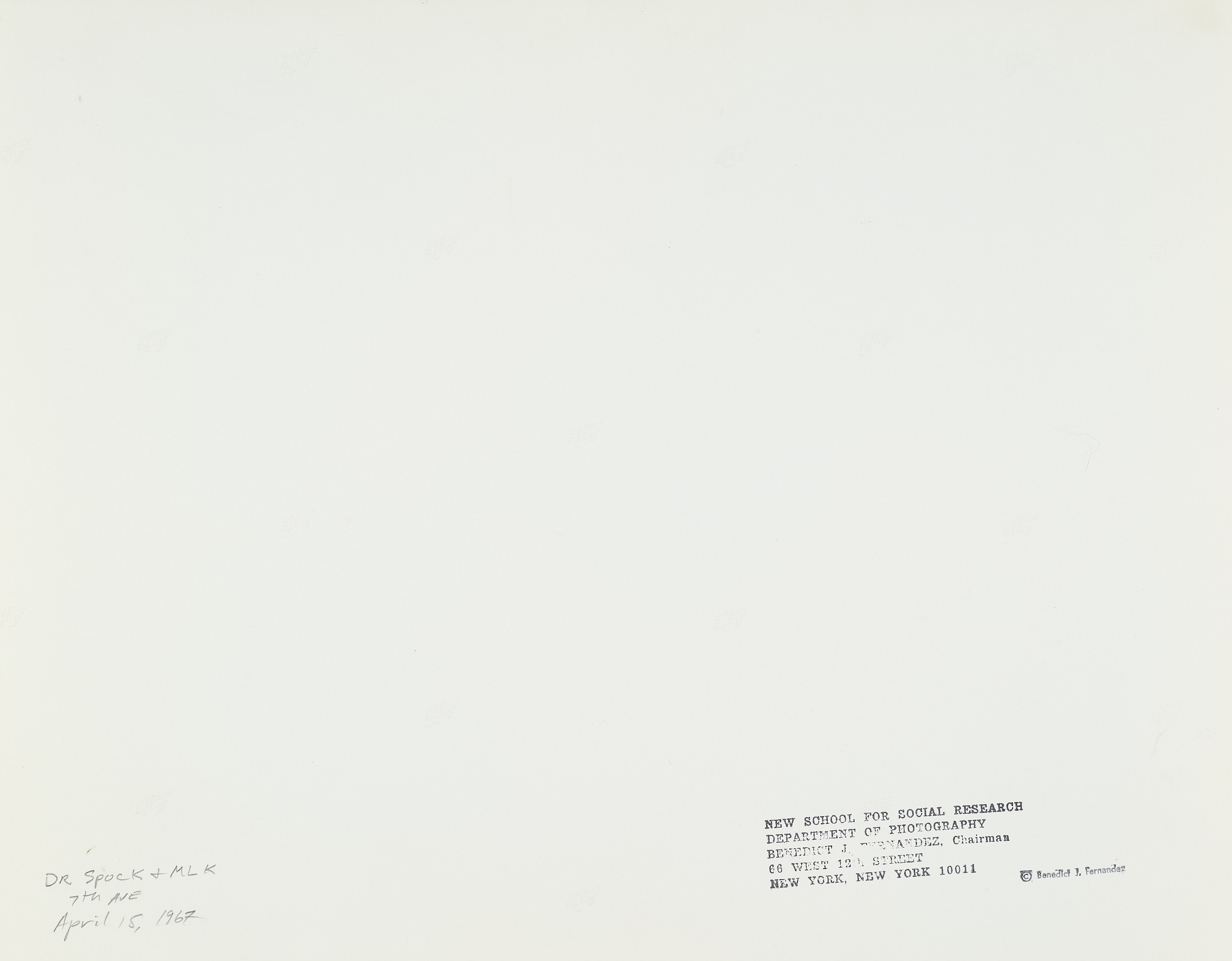 BENEDICT J. FERNANDEZ (1936–2021) - Martin Luther King, A set of 11 photographs