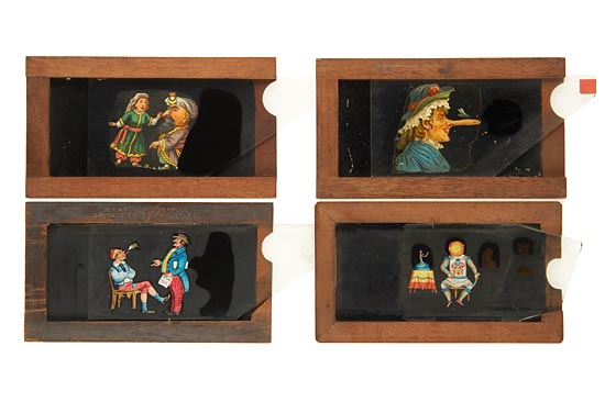 22 Magic Lantern Comic Slipping Slides