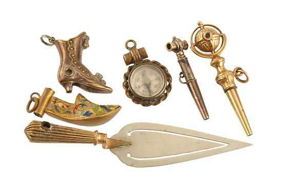 Six Gilt-Colored Stanhopes