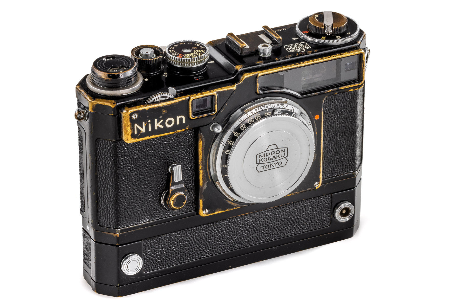 Nikon SP black paint The First with motor drive * Nikon SP black paint The First with motor drive *