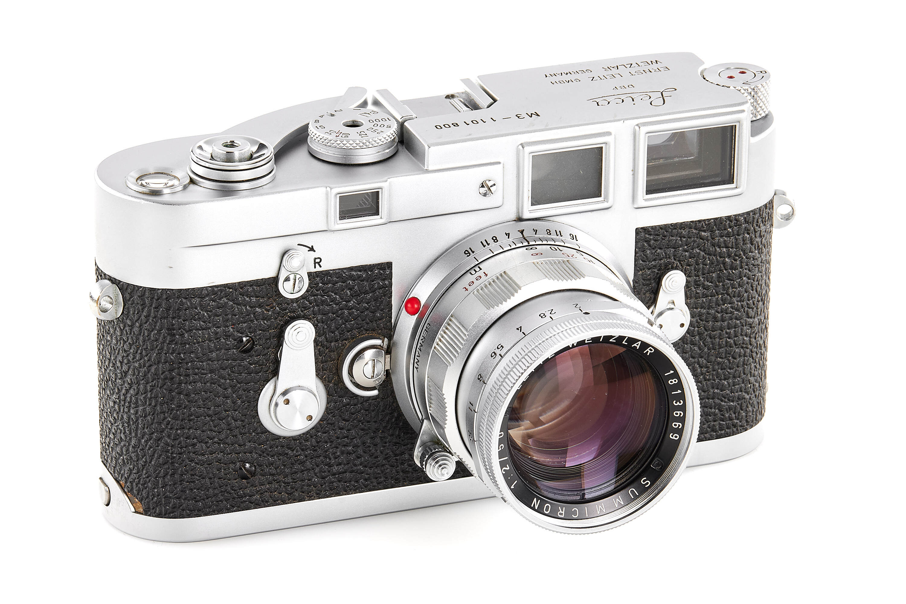 Leica M3 chrome Single Stroke with Summicron 2/50mm