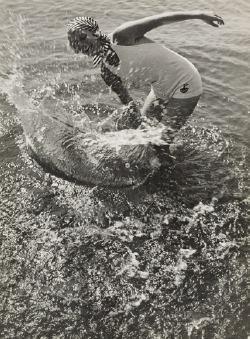 PAUL WOLFF (1887–1951) 'In der Brandung' (In the surge), Canarian Islands 1933