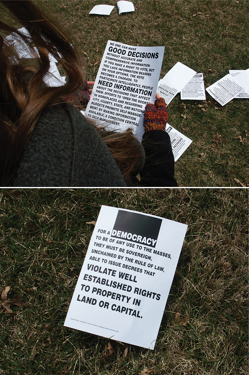 Oliver Ressler (* 1970), ›Fly Democracy‹