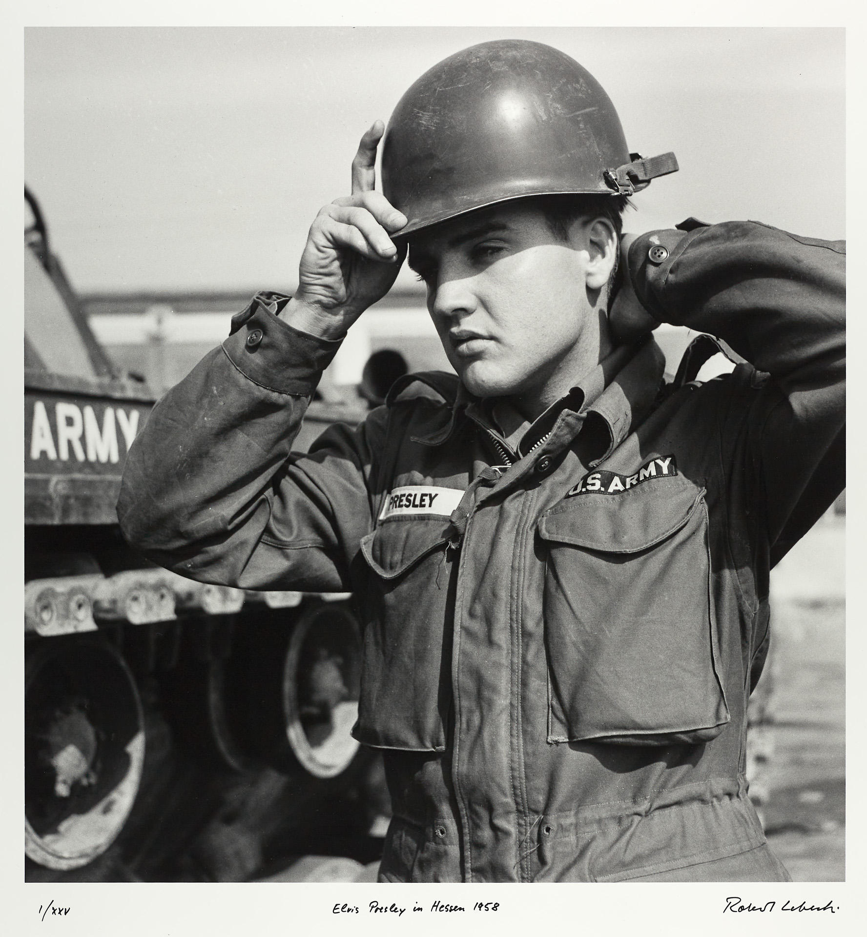 ROBERT LEBECK (1929–2014) Elvis Presley based in Friedberg, Hessen 1958 ROBERT LEBECK (1929–2014) Elvis Presley based in Friedberg, Hessen 1958