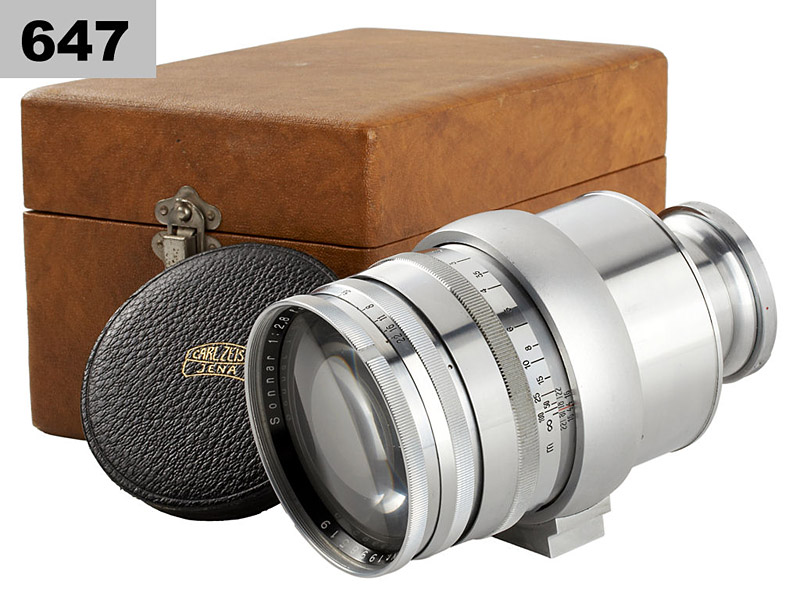 Carl Zeiss Jena   Sonnar 2.8/18cm