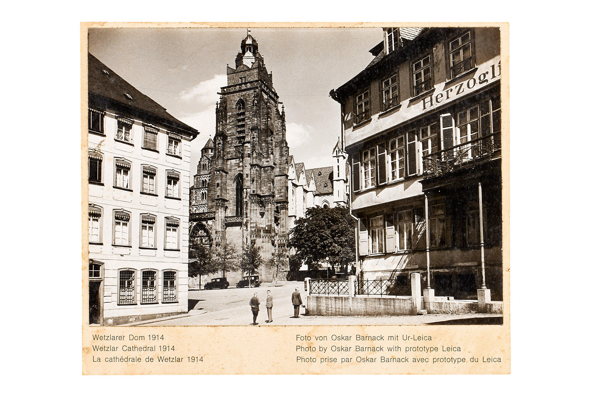 Oscar Barnack 'Wetzlar Cathedral' Vintage Print *