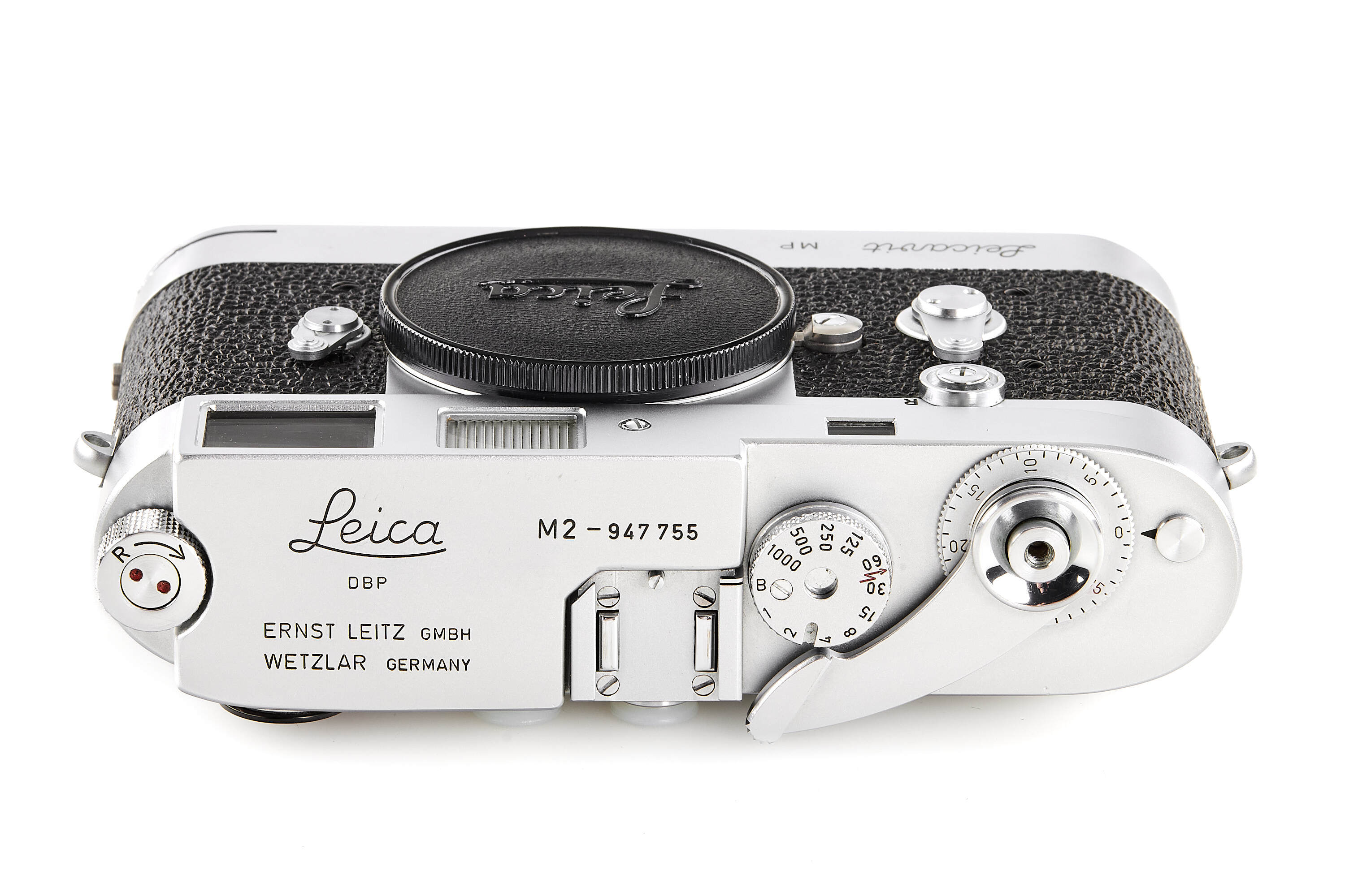 Leica M2 chrome Button Rewind with Leicavit MP