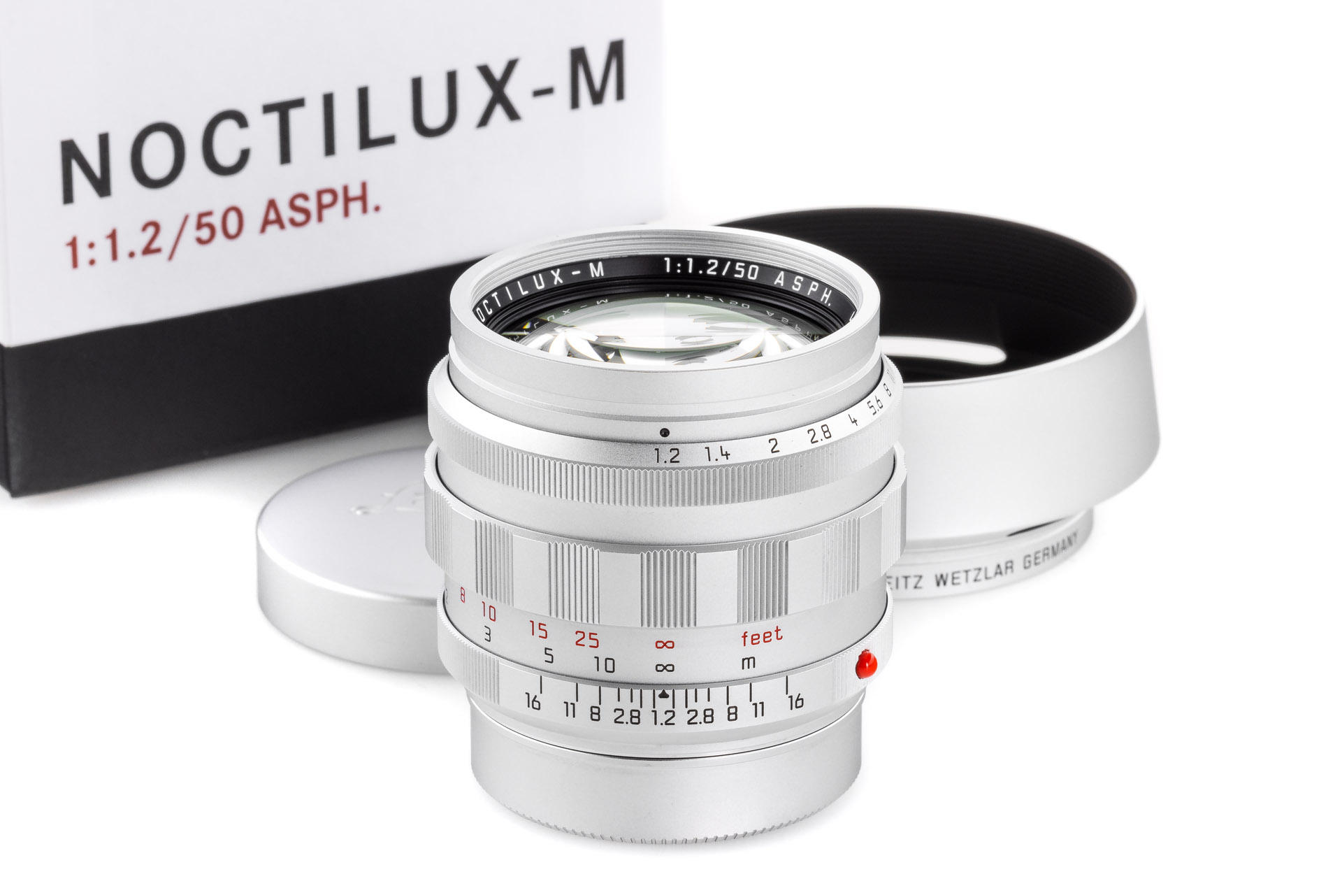 Noctilux 1.2/50mm ASPH. 11702 silver chrome * Noctilux 1.2/50mm ASPH. 11702 silver chrome *