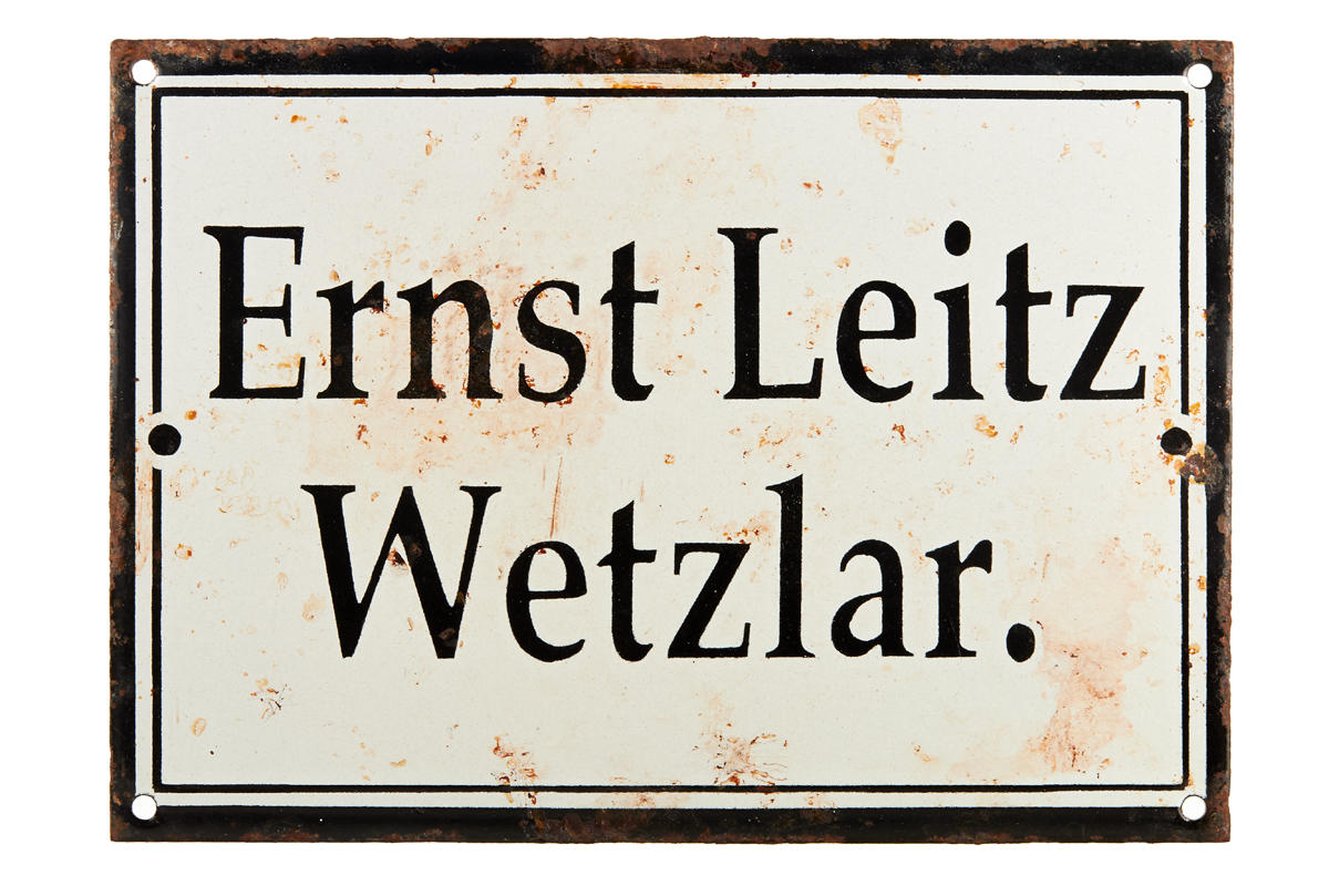 Ernst Leitz Wetzlar Enamel Sign