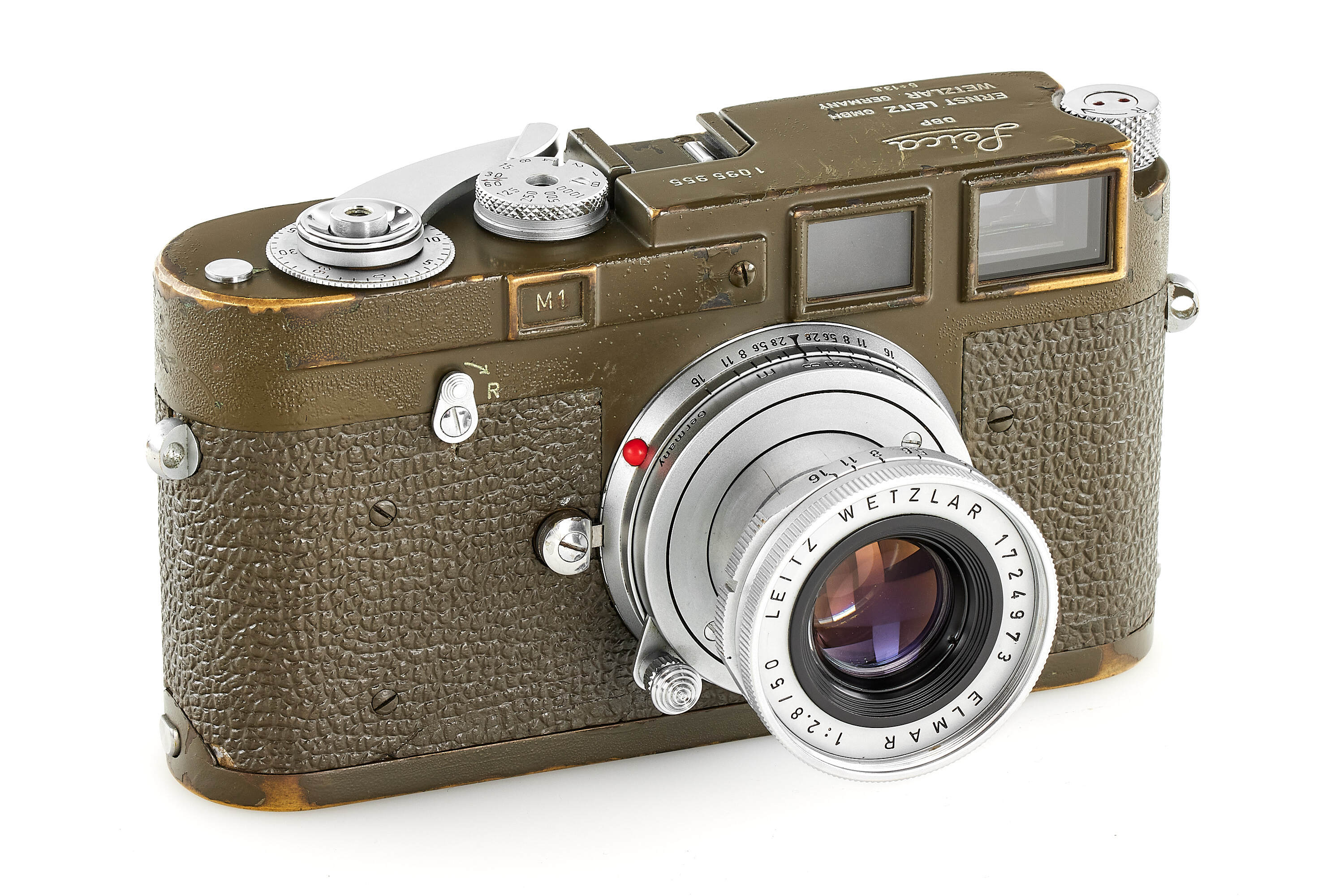 Leica M1 olive Bundeseigentum with Elmar 2.8/50mm *