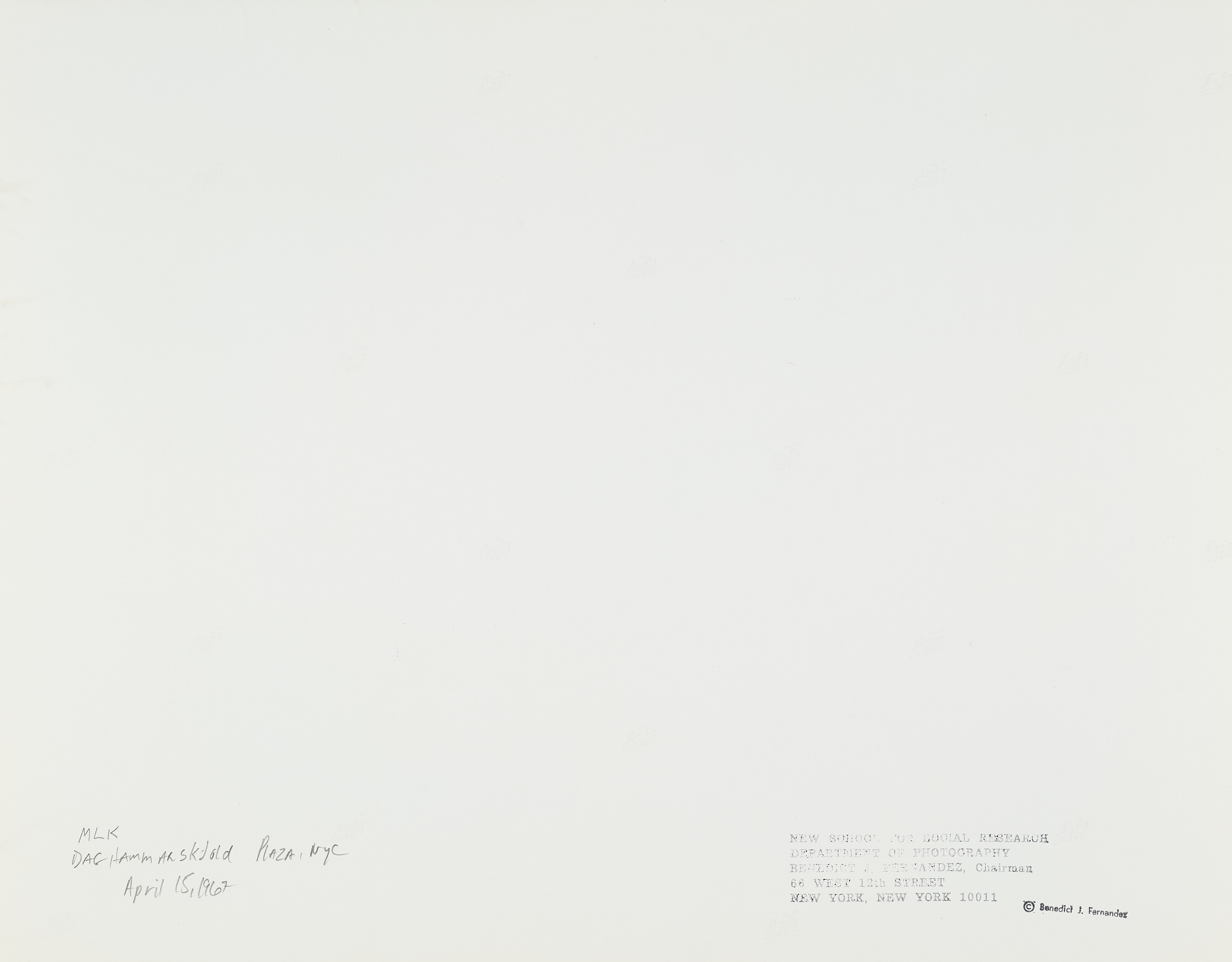 BENEDICT J. FERNANDEZ (1936–2021) - Martin Luther King, A set of 11 photographs