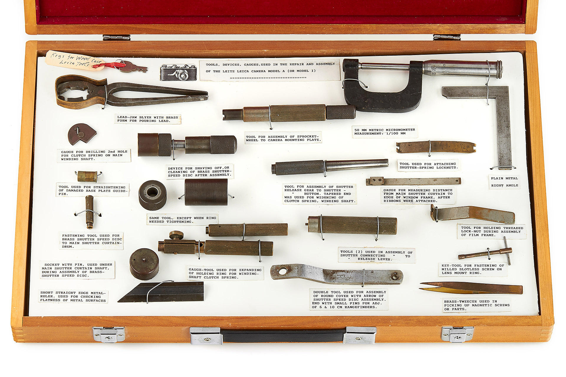 Leica I Mod. A Assembly Tool Set *