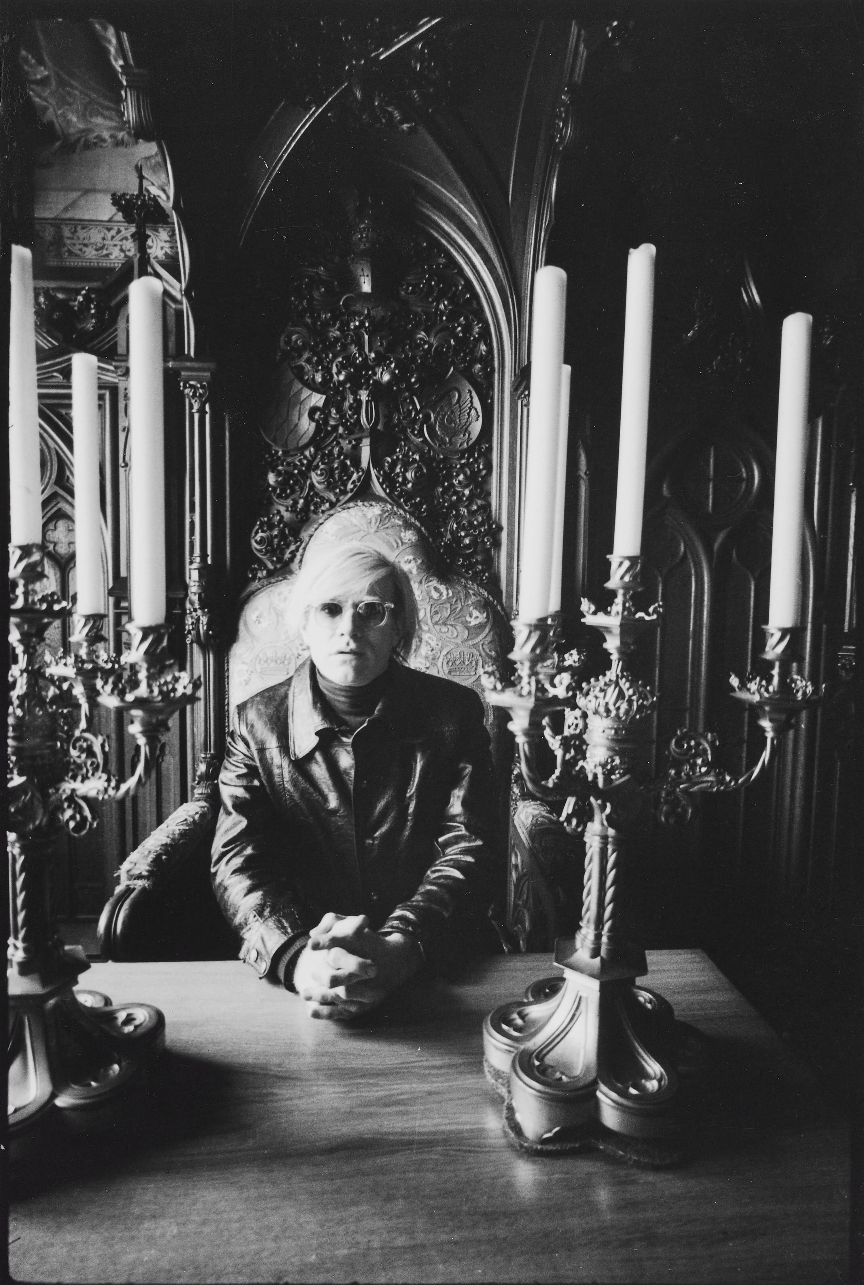 KURT WILL (1935–2008) - Andy Warhol at Schloss Neuschwanstein, Germany 1971
