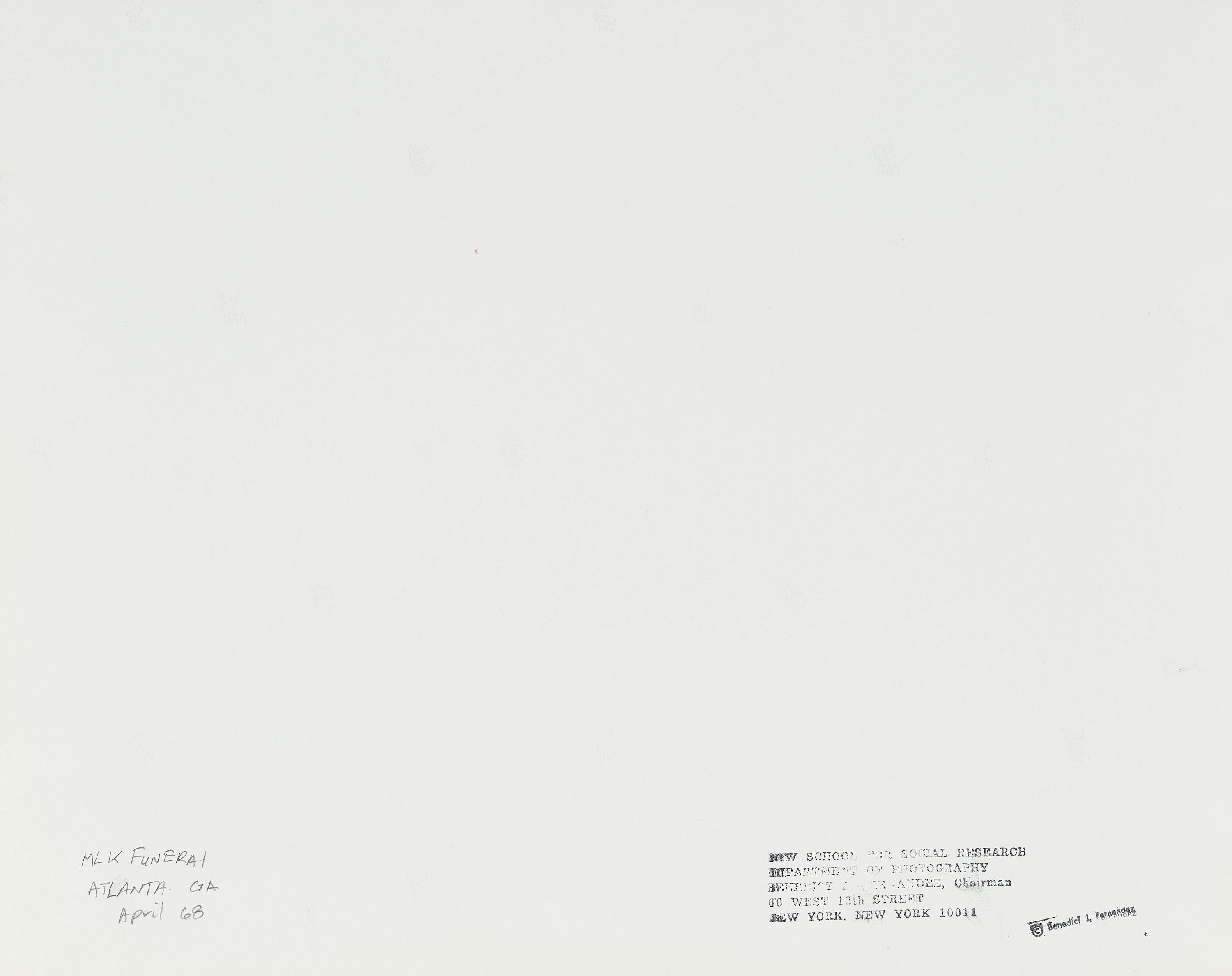 BENEDICT J. FERNANDEZ (1936–2021) - Martin Luther King, A set of 11 photographs