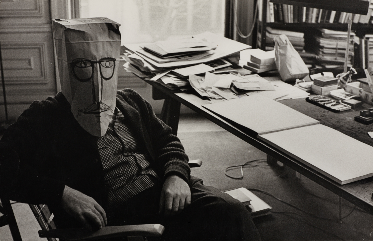 INGE MORATH (1923–2002) Untitled (from the series ‘Saul Steinberg Masks’), New York 1959
