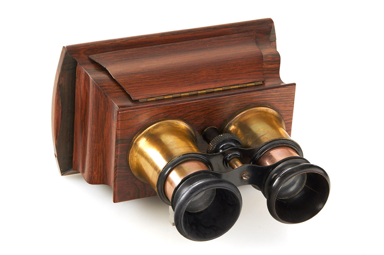 French Wooden Stereoscope
