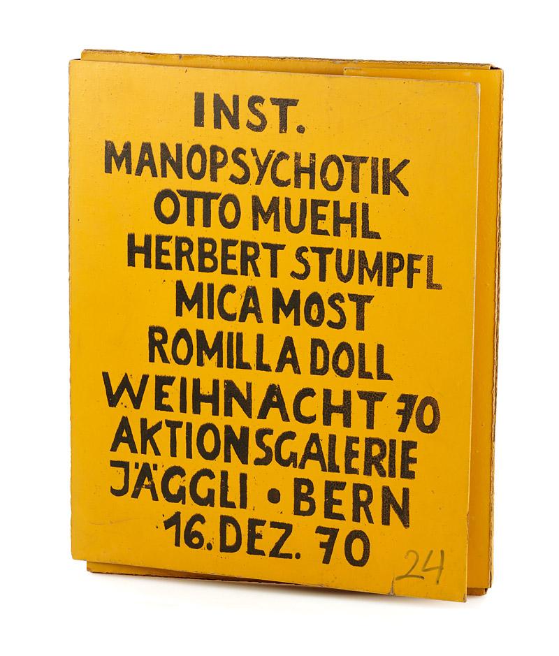 Otto Muehl (* 1925)  / Winkler, ›Inst. Manopsychotik, Weihnacht 70‹