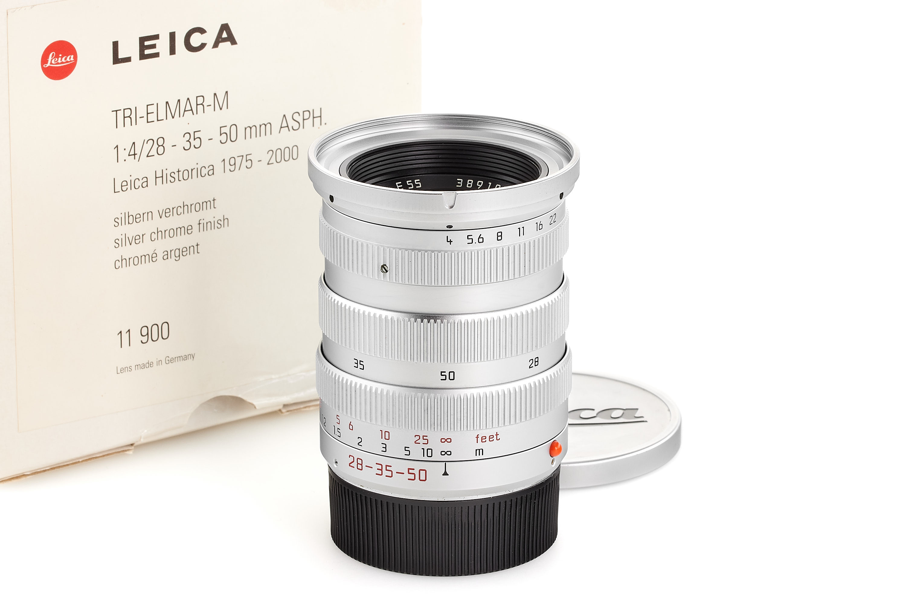 Tri-Elmar-M 4/28-35-50mm chrome 'Leica Historica 1975-2000' 11900 * Tri-Elmar-M 4/28-35-50mm chrome 'Leica Historica 1975-2000' 11900 *
