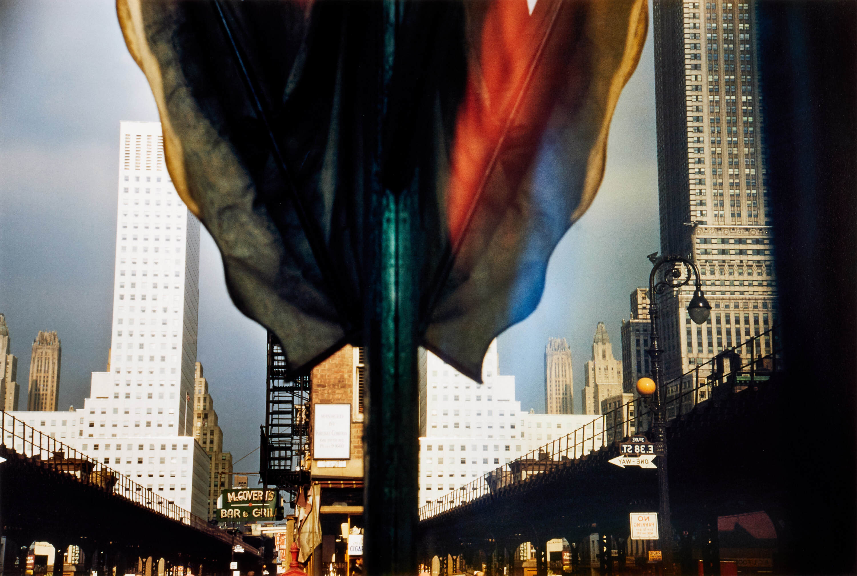 ERNST HAAS (1921–1986) - Third Avenue Reflection, New York 1952*