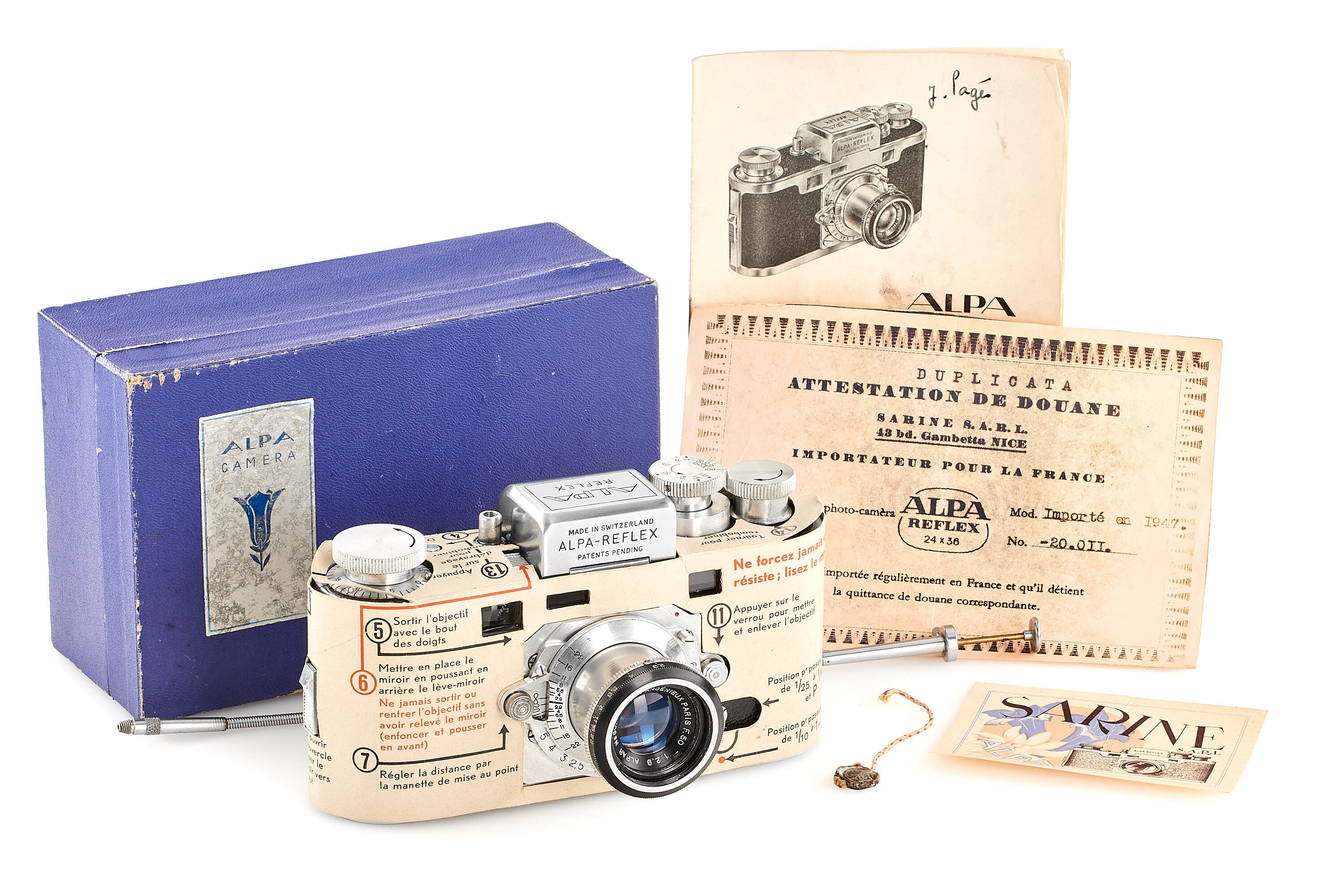 Alpa Reflex Series E with Angénieux Alpar 2.9/50mm