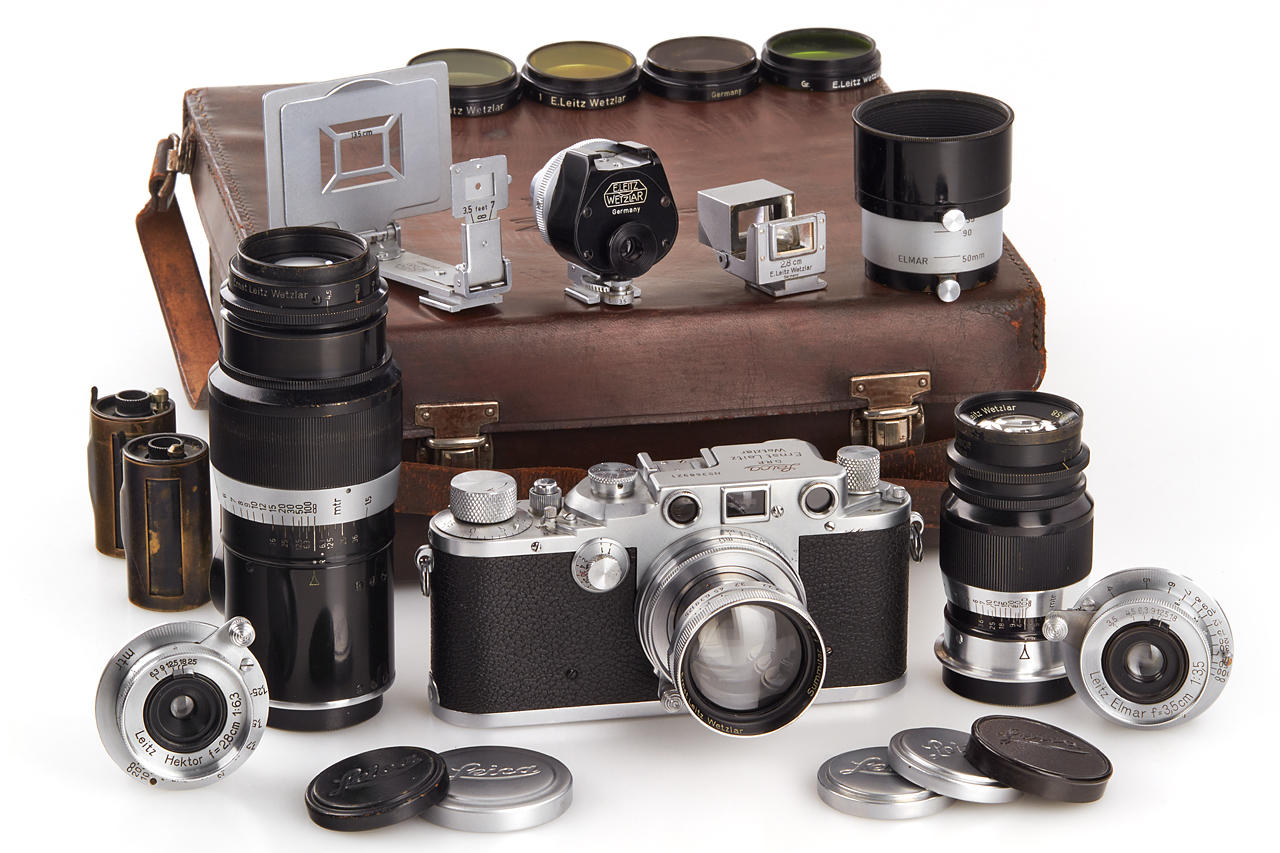 Leica IIIc chrome outfit