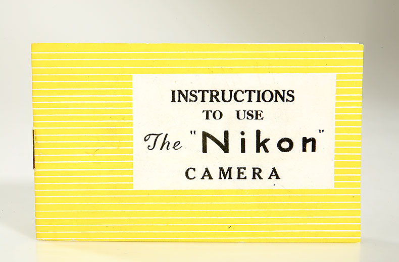 Nippon-Kogaku Tokyo  Nikon I Instructions Nippon-Kogaku Tokyo  Nikon I Instructions