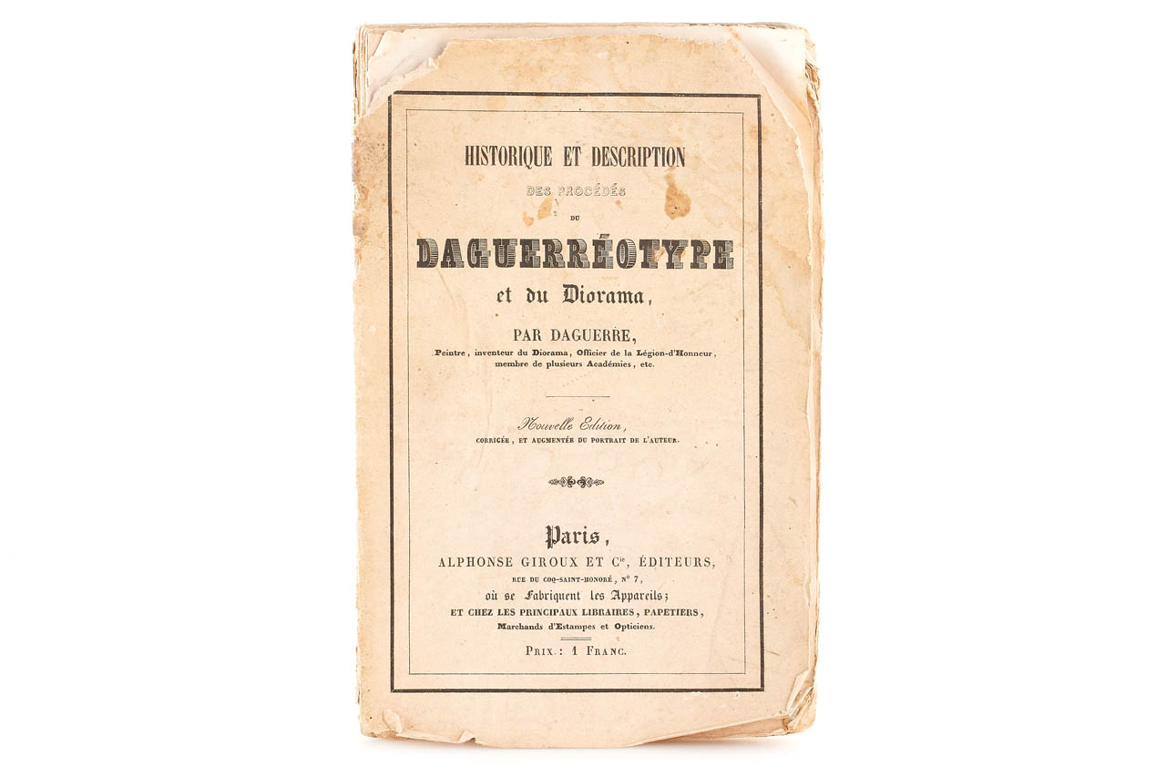 Daguerréotype first version booklet