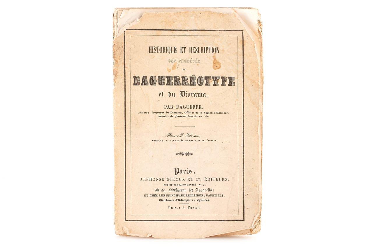 Daguerréotype first version booklet Daguerréotype first version booklet
