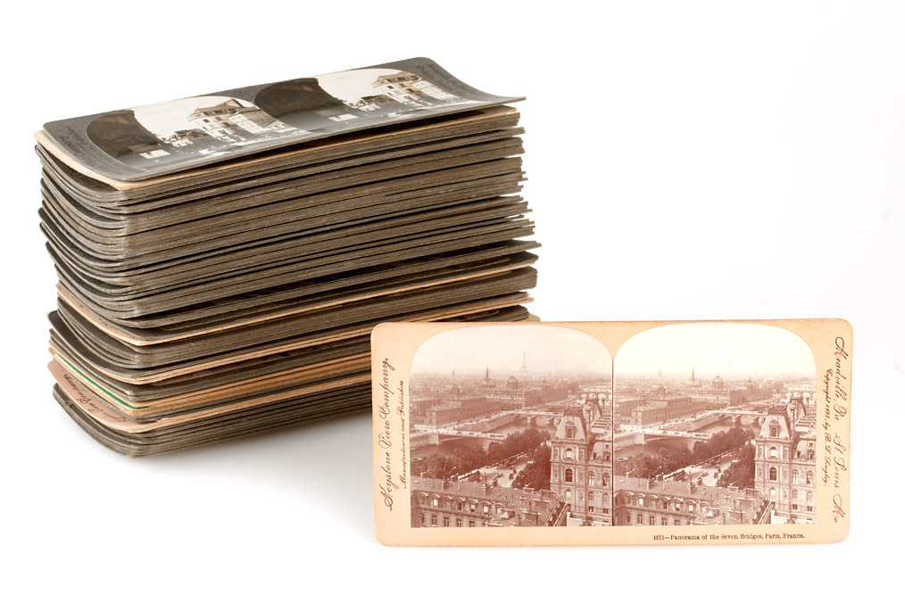 65 Stereokarten 'Frankreich' (Lot)