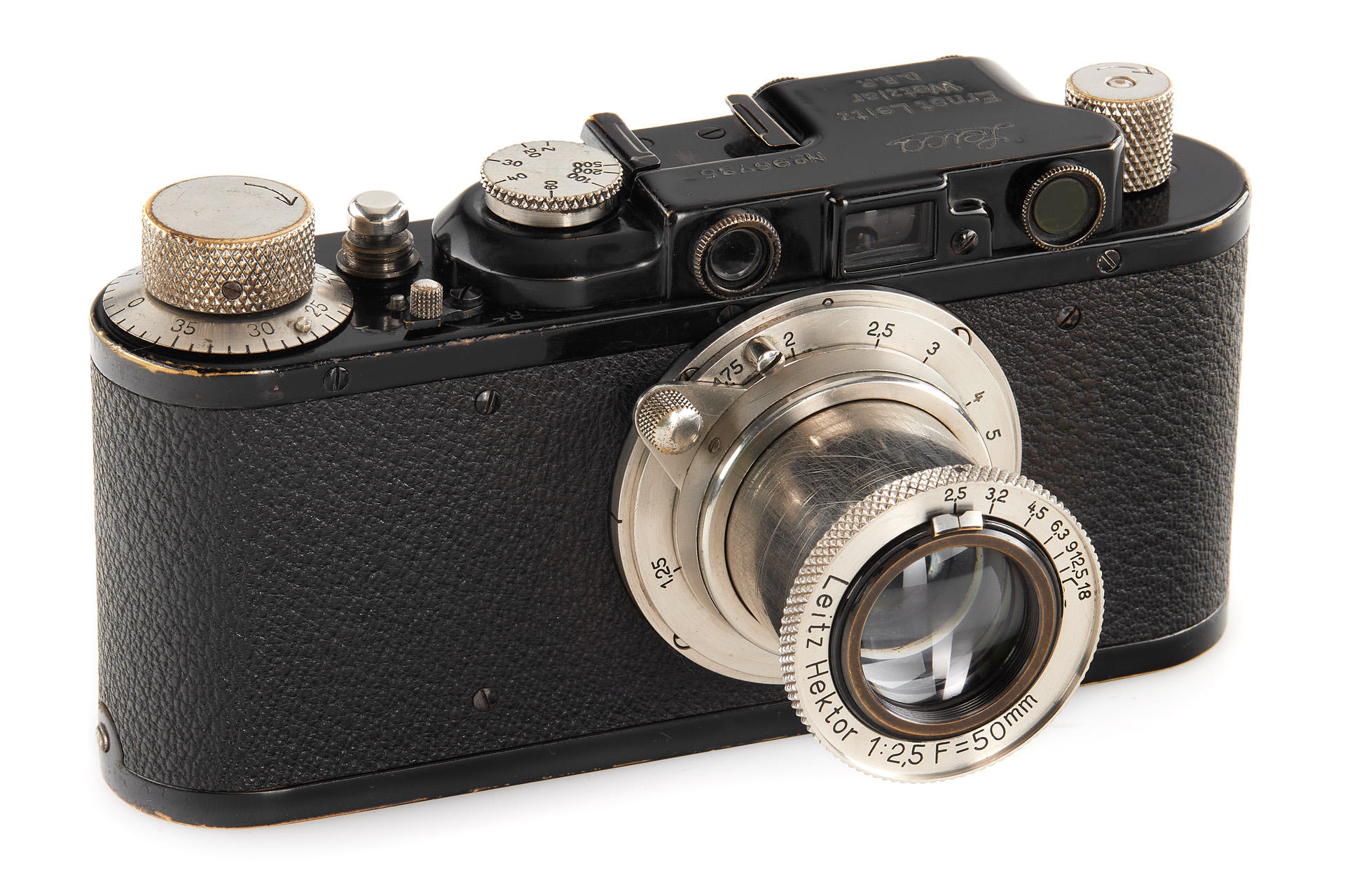 Leica II Mod. D black/nickel + Hektor 2.5/5cm 'Lutz Ferrando' *