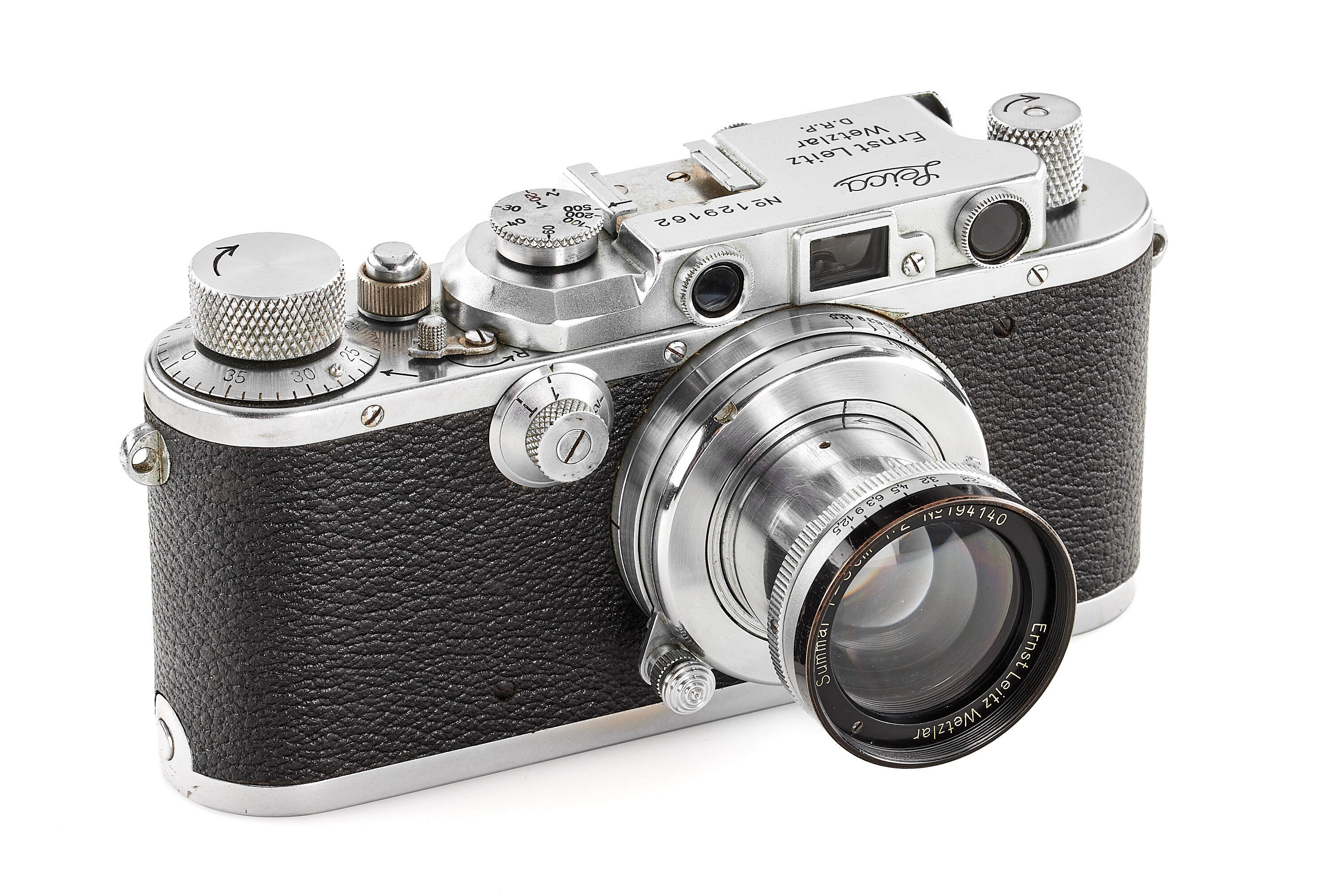 Leica III Mod. F chrome with Summar 2/5cm chrome black rim Leica III Mod. F chrome with Summar 2/5cm chrome black rim