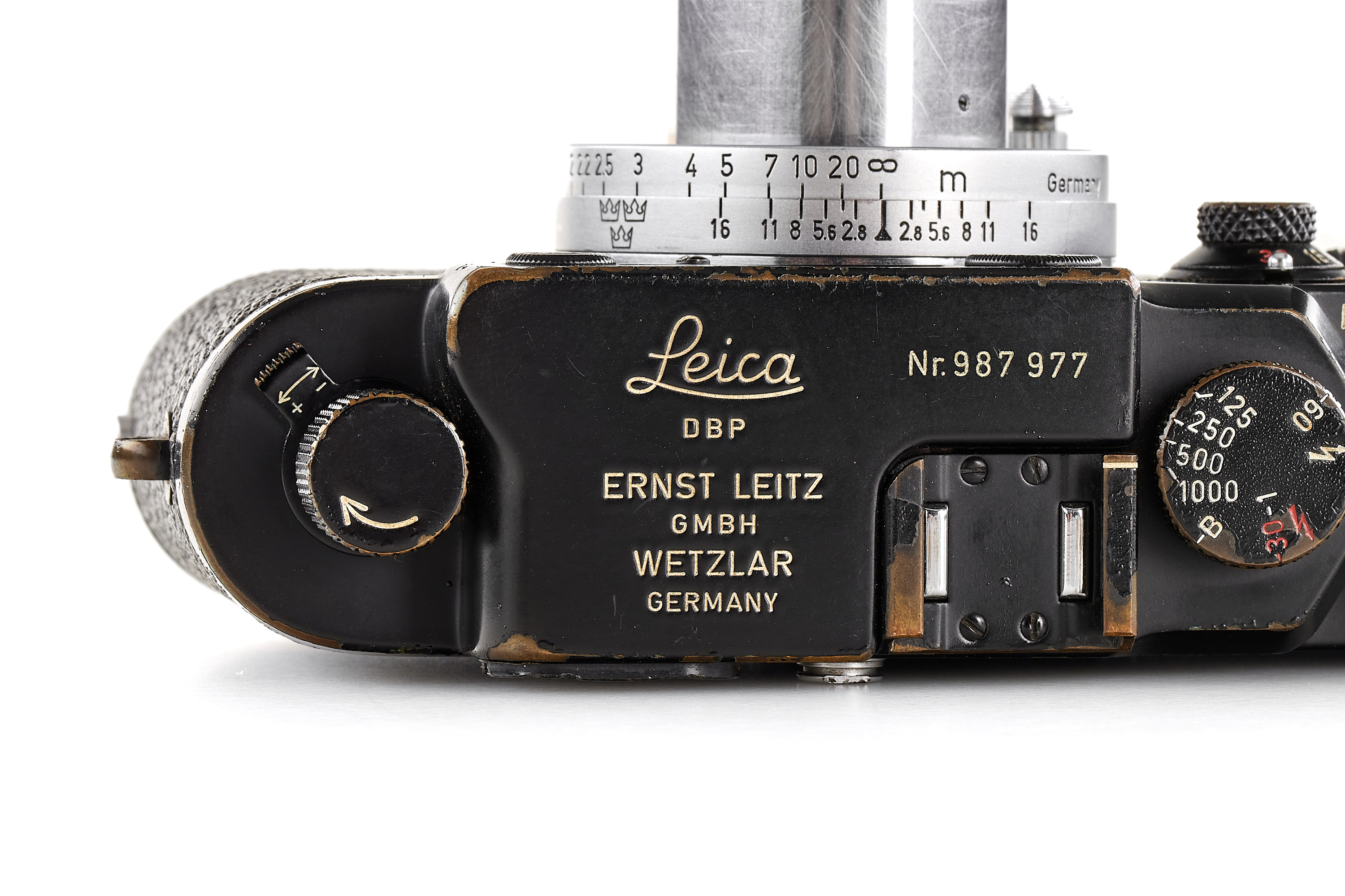Leica IIIg Black Paint Swedish Army
