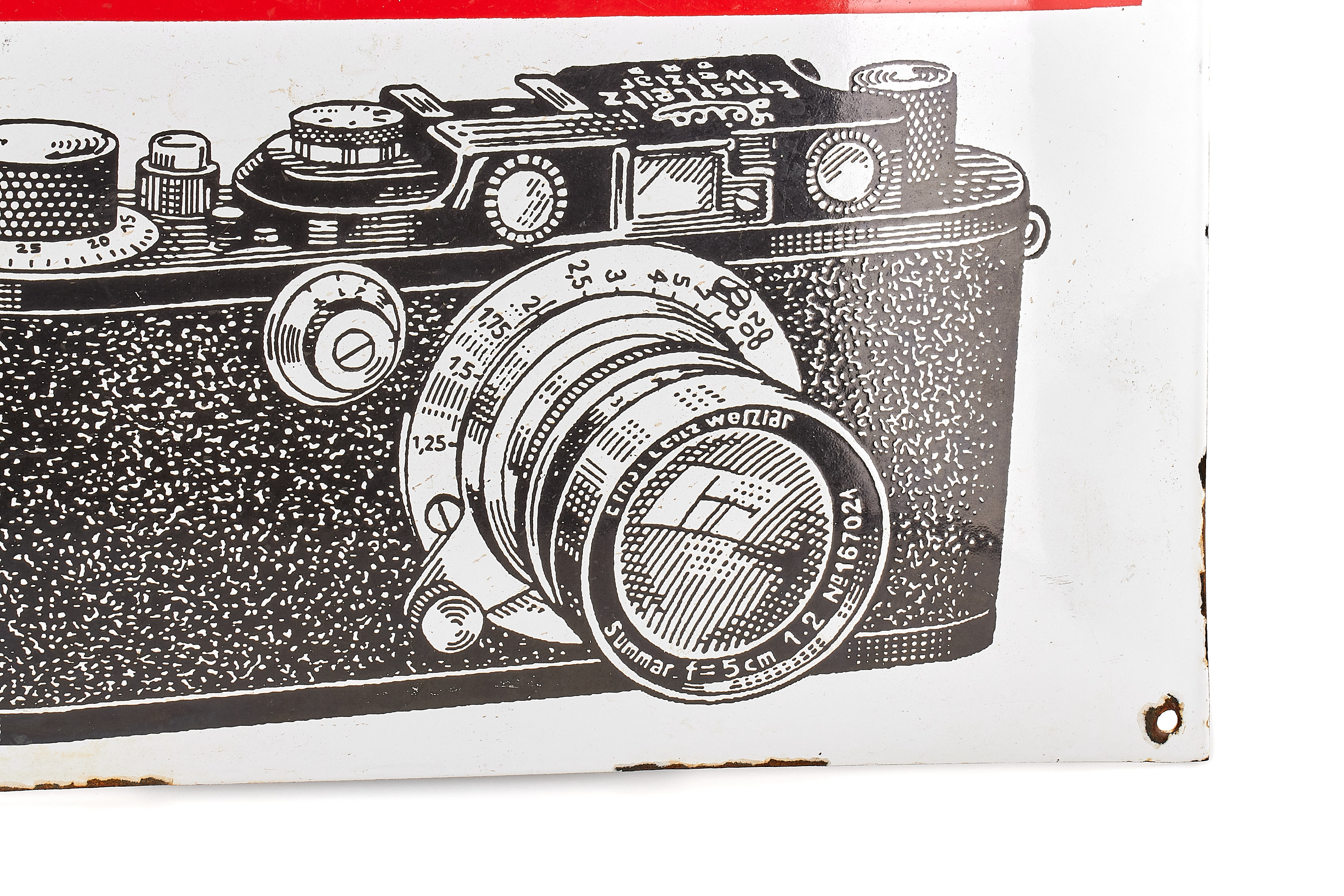 Leica Enamel Sign