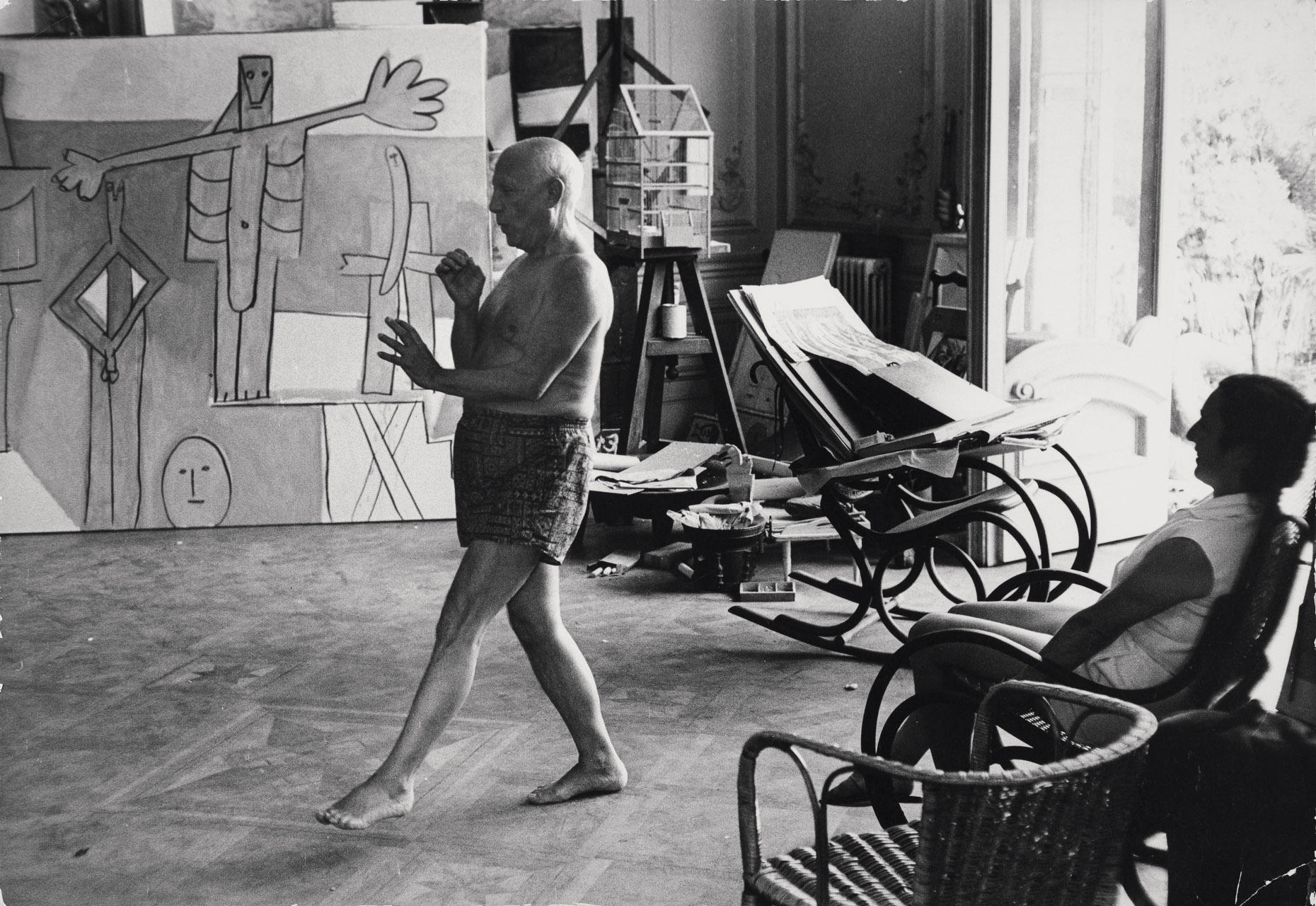 DAVID DOUGLAS DUNCAN (1916–2018) Pablo Picasso and Jacqueline Roque, Villa La Californie, Cannes 1957