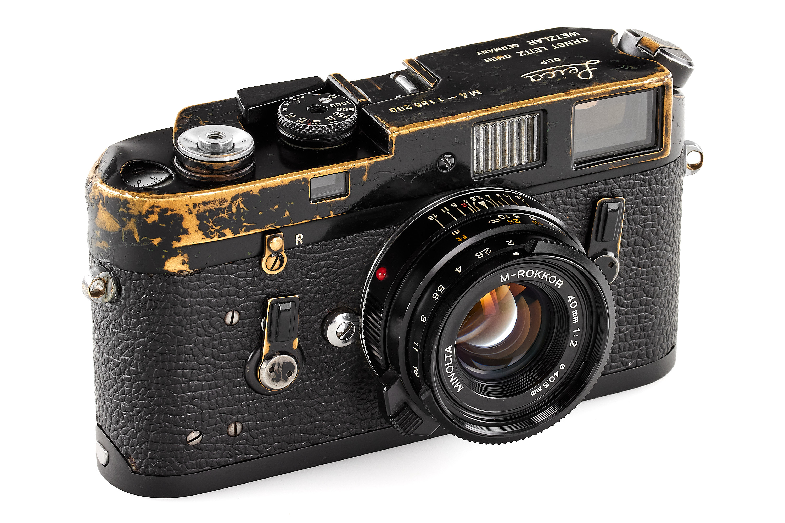 Leica M4 black paint 'Richard Young' *