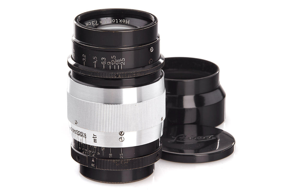 Hektor 1.9/7.3cm black/chrome